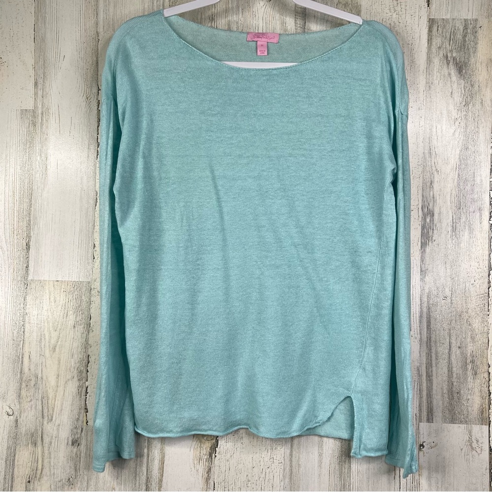 Lilly Pulitzer Light Blue Long Sleeve Blouse